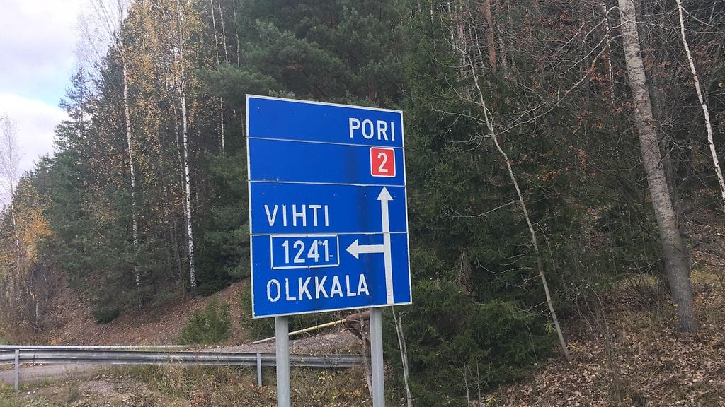 Vihdin ja Porin tien risteys