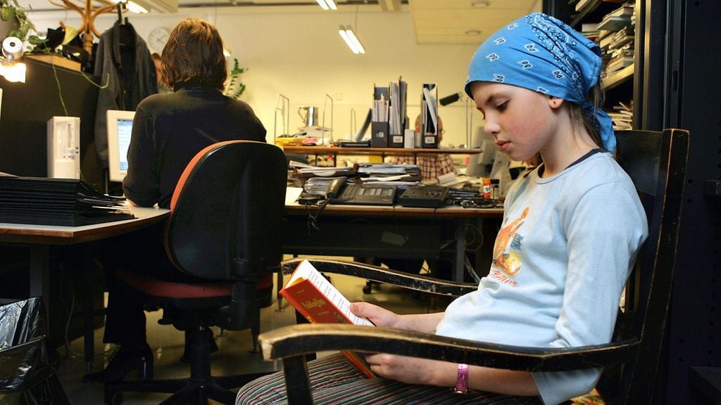 Lapsi voi tulla mukaan myös isovanhemman tai muun läheisen henkilön työpaikalle.