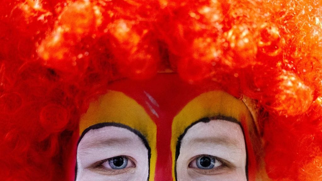 Sairaalaklovnit-yhdistyksen mukaan pelottelu on vastoin kaikkia oikean klovnerian periaatteita. Kuvituskuva.