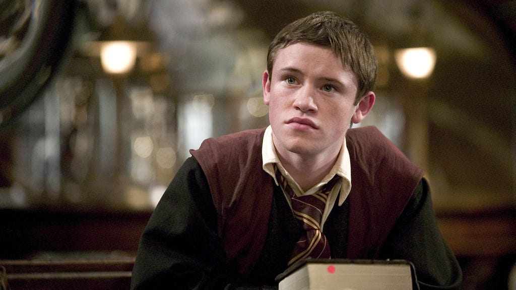 Devon Murray Seamus Finniganina Harry Potter ja Liekehtivä Pikari -elokuvassa.