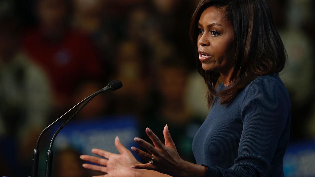 Michelle Obama ei yleensä kommentoi poliittisia asioita.