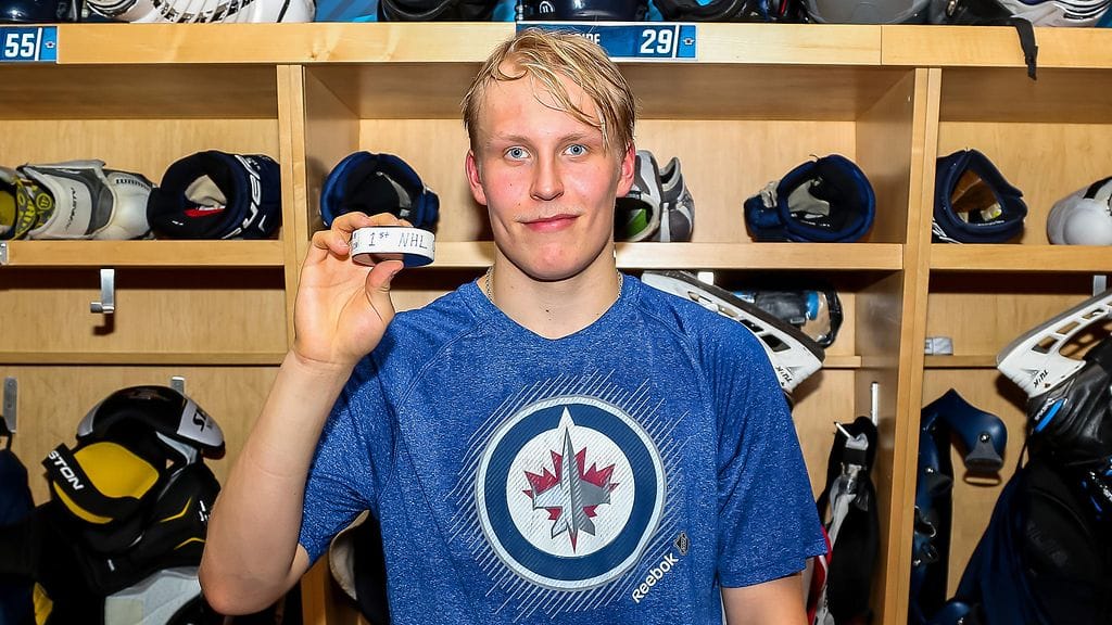 Patrik Laine, ensimmäinen, NHL-maali, 2016
