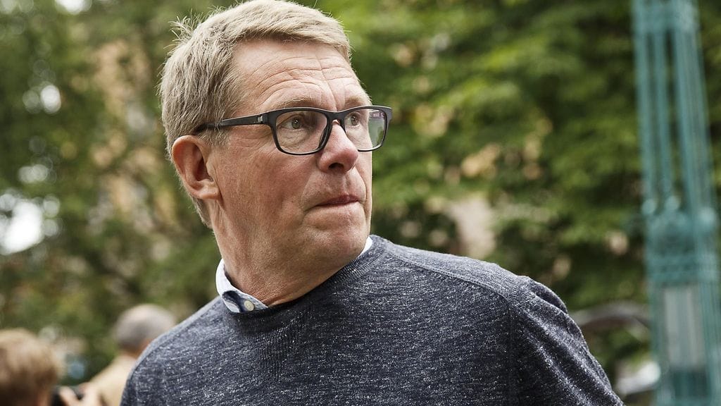 Keskustan seuraavien presidentinvaalien ehdokas Matti Vanhanen keskustan puoluepäivässä SuomiAreena-tapahtumassa Purje-lavalla Porissa maanataina 11. heinäkuuta 2016.