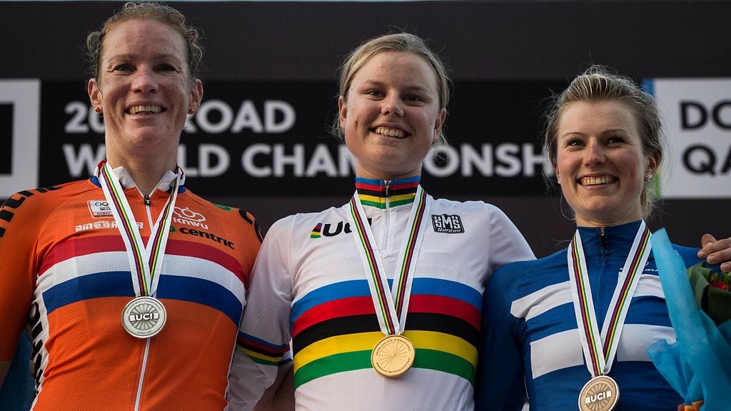 Kirsten Wild, Amalie Dideriksen ja Lotta Lepistö.