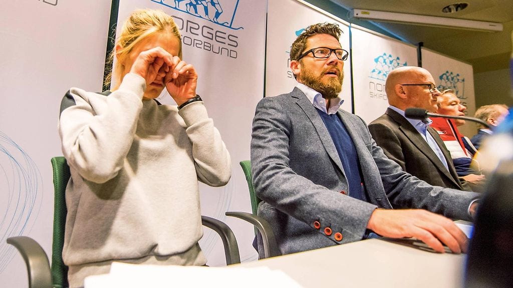 Therese Johaug murtui median edessä torstaina.