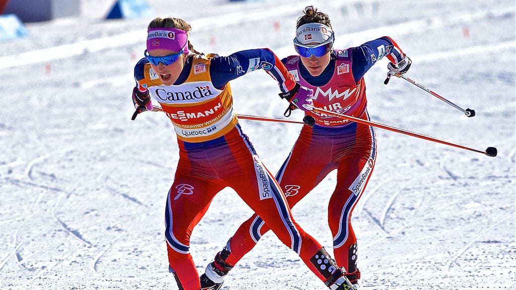 Therese Johaug ja Heidi Weng ovat Norjan hiihdon supertähtiä.