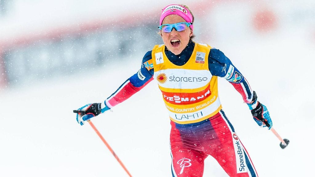 Therese Johaug on Norjan kirkkaimpia hiihtotähtiä.