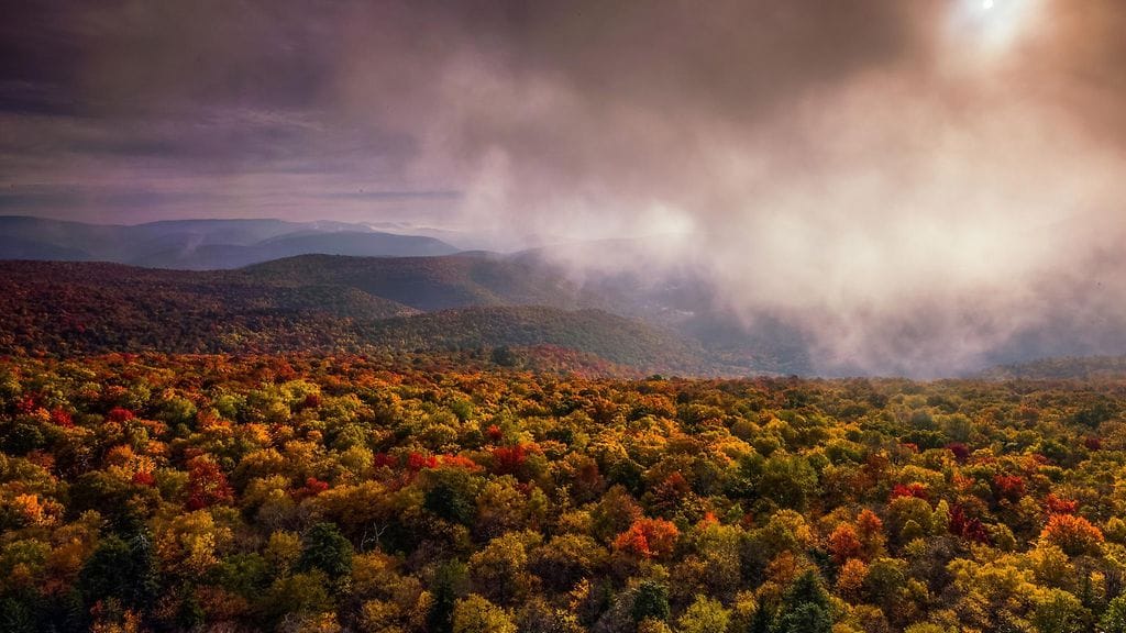 Ruskan hehkua Yhdysvaltain Vermontissa.