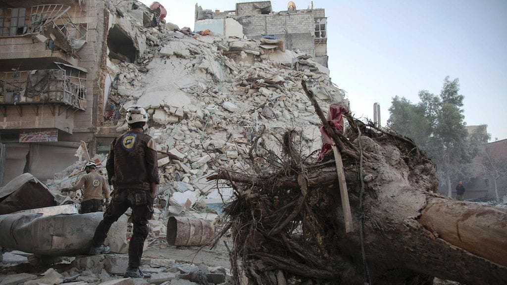 Tuhoa Aleppon pohjoisosissa ilmaiskun jäljiltä 17. lokakuuta 2016.