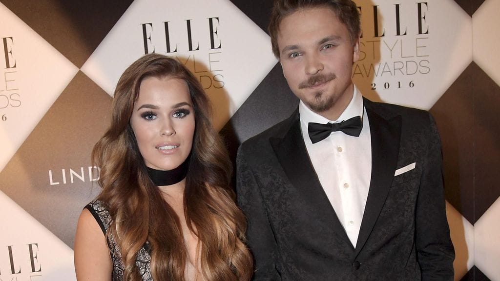 Sara Sieppi ja Roope Salminen Elle Style Awardseissa 20. lokakuuta 2016.