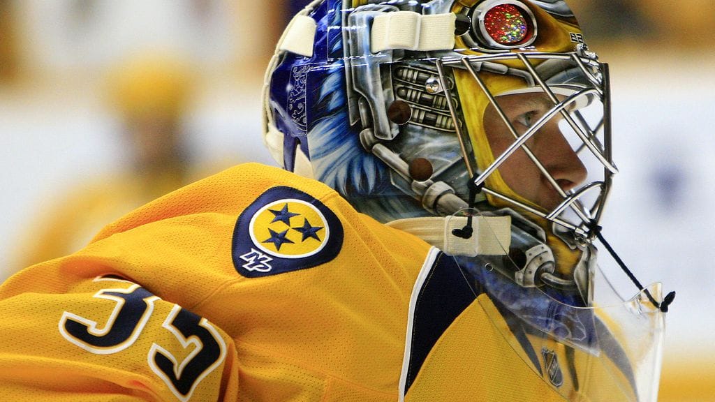 Pekka Rinne on torjunut Nashvillen ainoan voiton tällä kaudella.