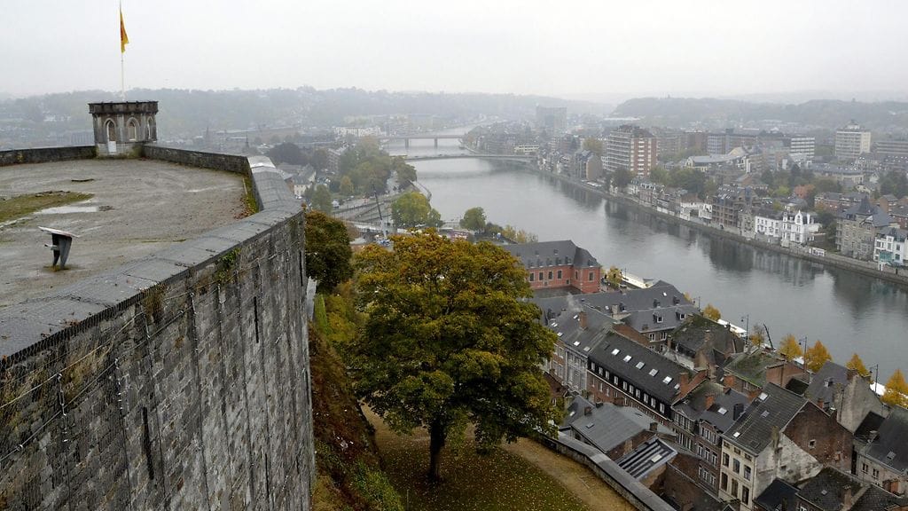Vallonian pääkaupunki Namur Belgiassa maanantaina 24. lokakuuta 2016. Vallonian alueparlamentti on äänestänyt EU:n ja Kanadan vapaakauppasopimusta vastaan.