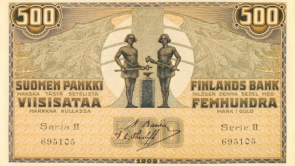 Liite kuva 54 500 mk 1909 Sarja II 695105 P9089554