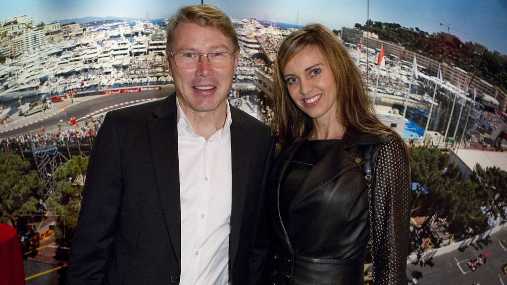 Mika Häkkinen ja Marketa Kromatovat ovat näyttävä pari.