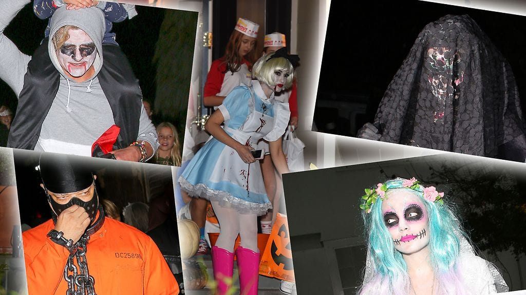 Orlando Bloom (ylh. vas.), Gwen Stefani, Adele, Ice-T (alh. vas.) ja Lily Allen.