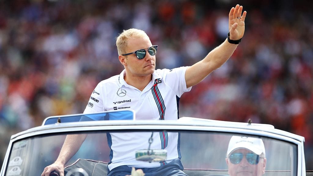 Valtteri Bottas kuljettajien paraatissa Saksassa 2016