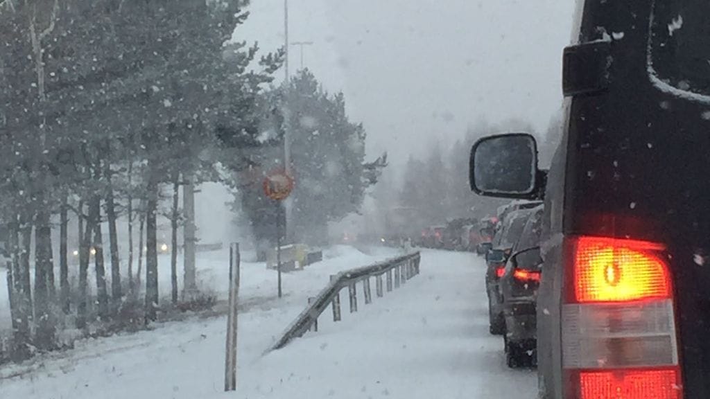 Kolari aiheutti ruuhkaa tänään Helsingissä.