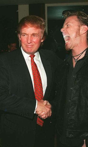 Donald Trump ja James Hetfield kesäkuu 1997