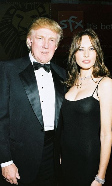 Donald Trump ja Melania Knauss 2001