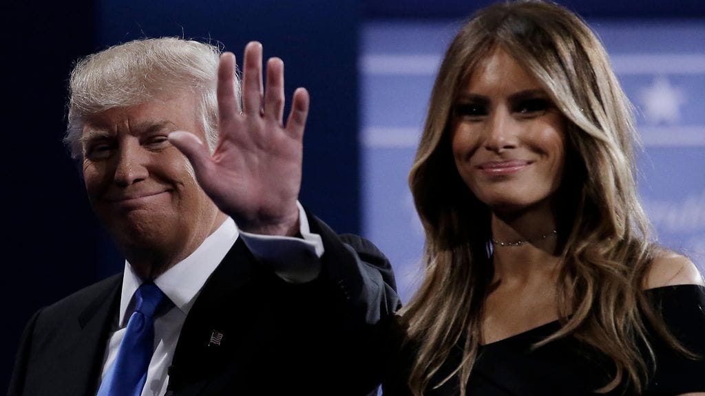 Donald Trump ja Melania Knauss-Trump 26.9.2016