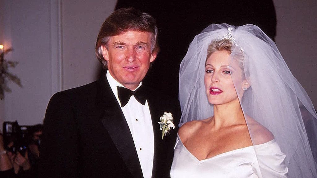 Donald Trump ja Marla Maples joulukuu 1993