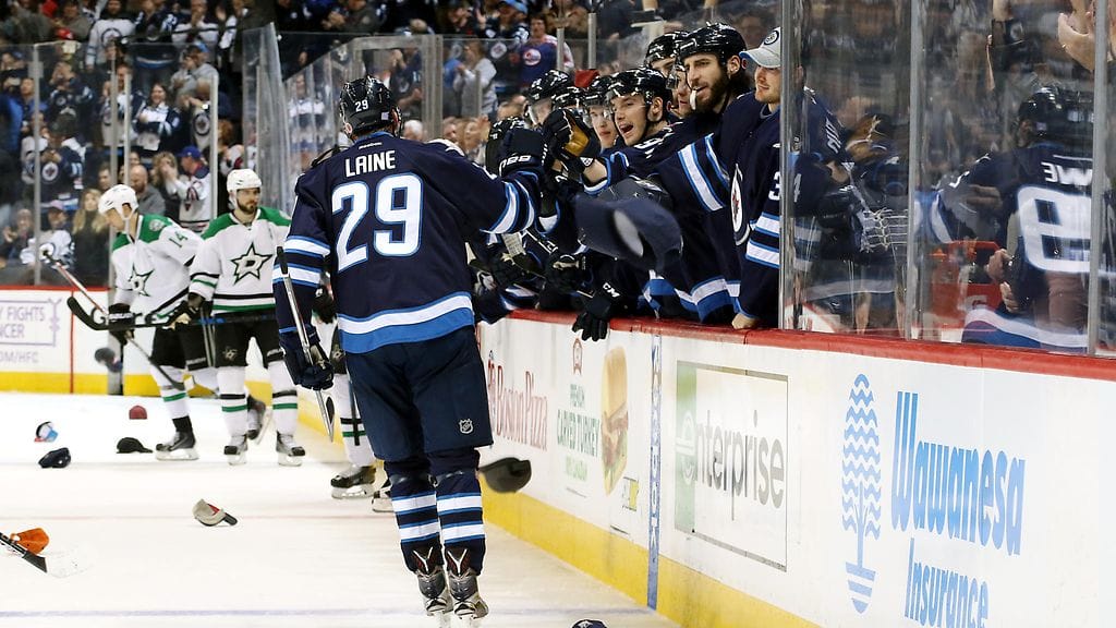 Patrik Laine villitsee Winnipegissä.