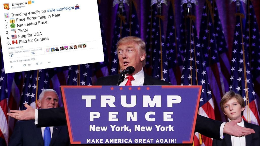 Yhdysvaltojen presidentivaalit voitti Donald Trump.