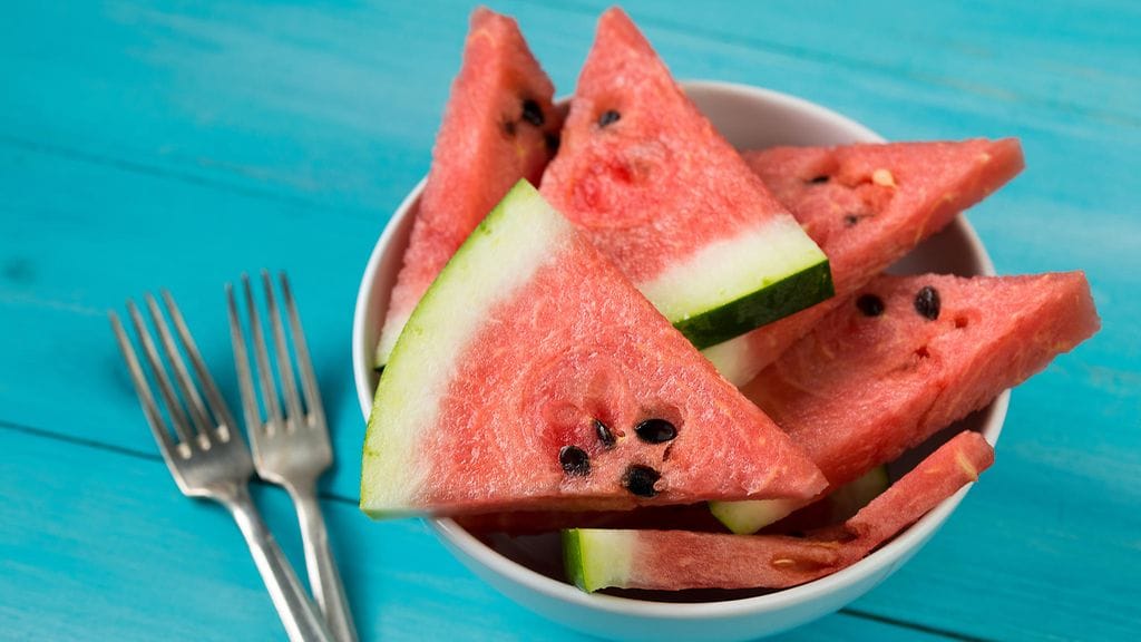 Vesimeloni sisältää runsaasti fruktoosia.