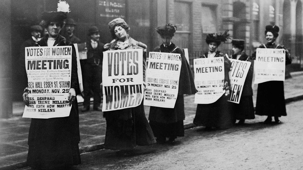 Suffragetit vaativat äänioikeutta, 1912