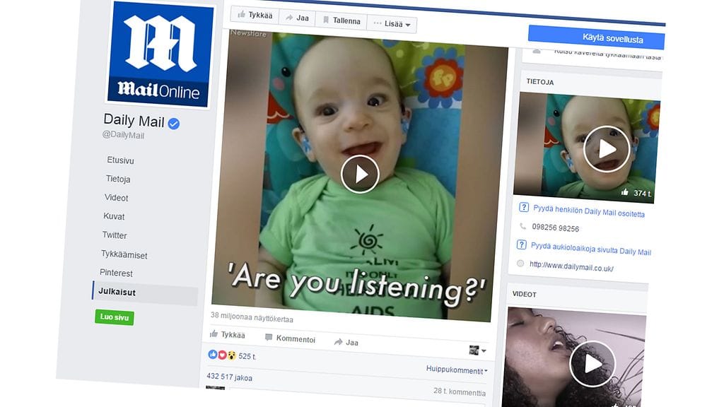 Kuvakaappaus: Daily Mail / Facebook