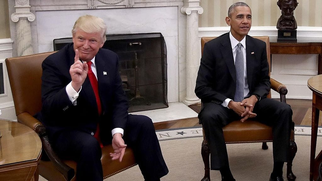 Trump ja Obama tapasivat 10.11.2016.