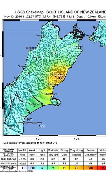Maanjäristys Uusi-Seelanti 2