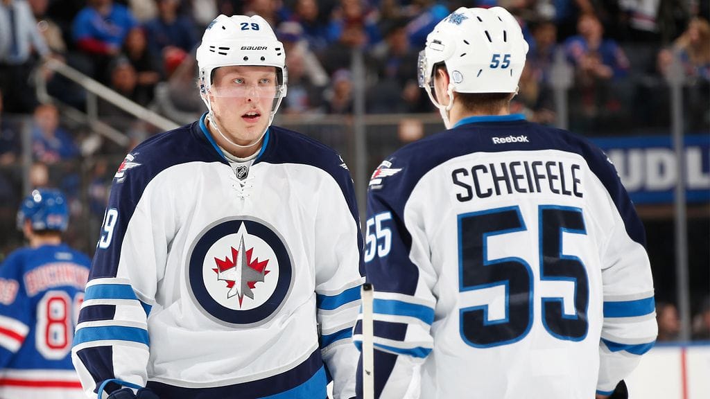 Patrik Laine ja Mark Scheifele