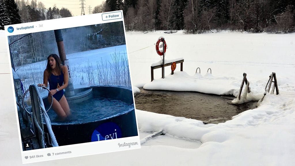 Veden lämpötila pääsi yllättämään brittiläisen toimittajan.