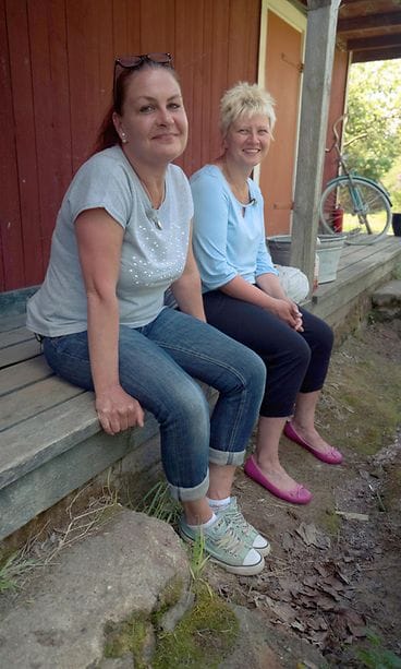 Maajussi-Timon ehdokkaat Sari ja Miia. Kuva: Jukka Kurkikangas (1)