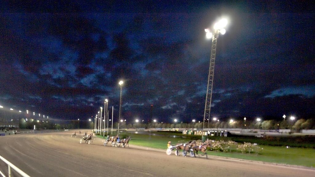 Vermon raviradan oma lämminveristen 3-vuotiskilpailu on murroksessa. Kuvituskuva Vermon raveista.