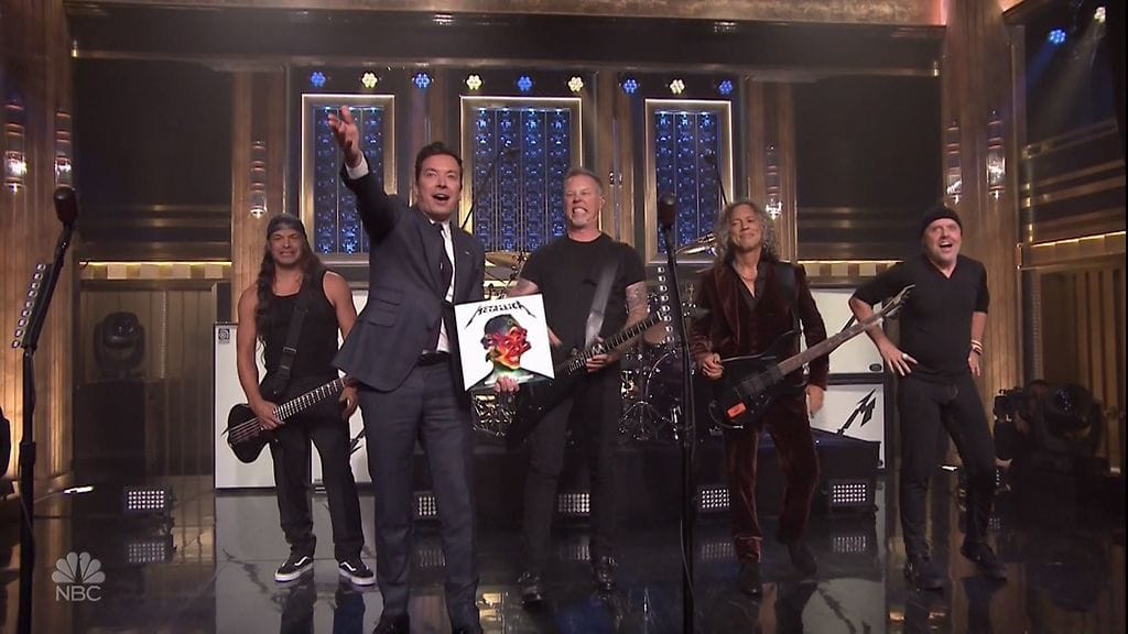Metallica esiintyi Jimmy Fallon Show'ssa 30. syyskuuta 2016.
