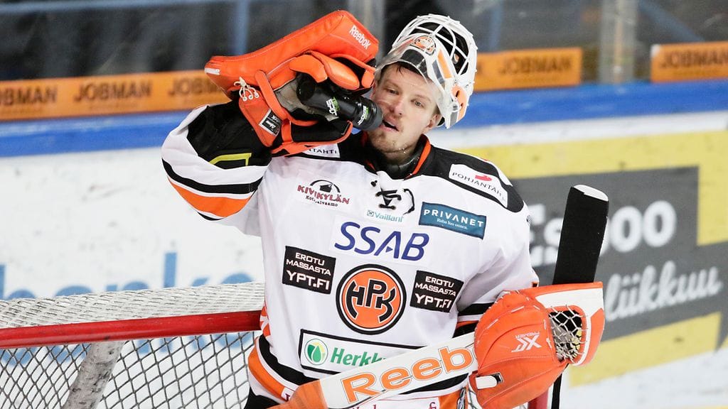 Jere Myllyniemi HPK:n paidassa viime tammikuussa.