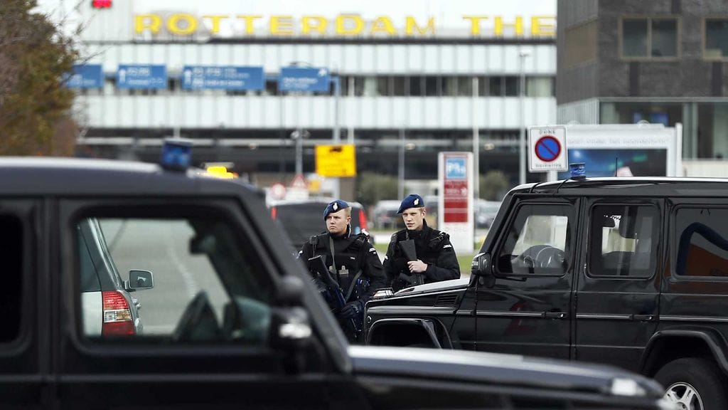 rotterdamin lentokenttä terroriuhka