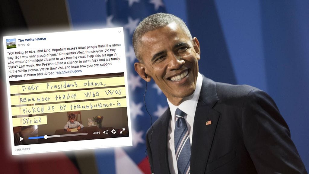 Barack Obama muisti huomioida myös pieniä kansalaisia presidenttikautensa lopulla.