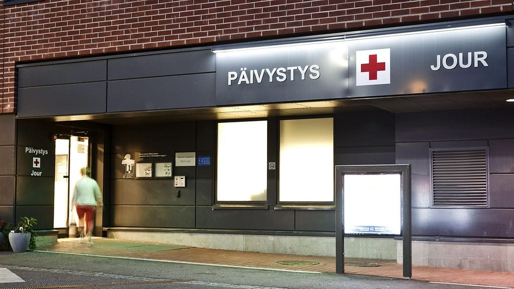 Malmin sairaala arkistokuvassa.