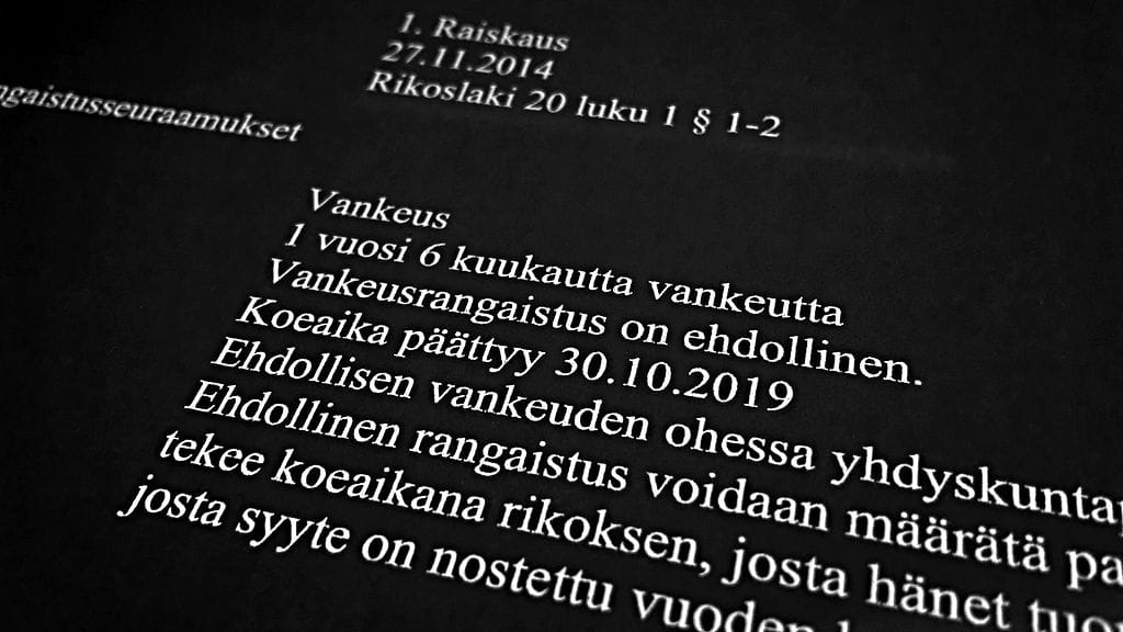 Taksikuski tuomittiin naisasiakkaan raiskauksesta. Teko ei kuitenkaan ollut varsinainen sukupuoliyhdyntä, ja tuomio oli ehdollinen.
