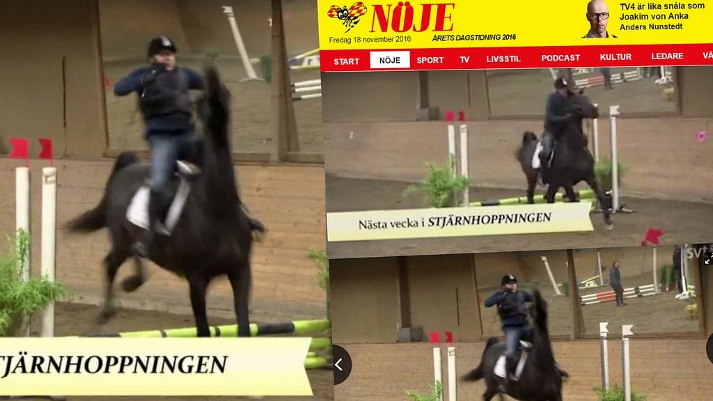 Stjärnhoppningen-ohjelmasta on noussut kohu Ruotsissa. Yleisradioyhtiö SVT:tä syytetään eläinrääkkäyksestä.