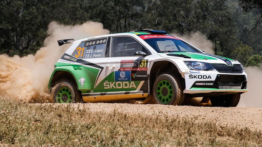 Esapekka Lappi oli lauantaina hurjassa vauhdissa Australian MM-rallissa.