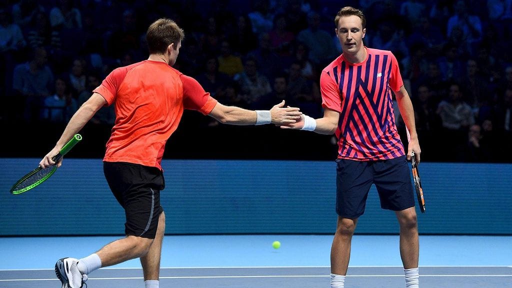 Henri Kontinen (oik.) ja John Peers valloittivat ATP-finaaliturnauksen.