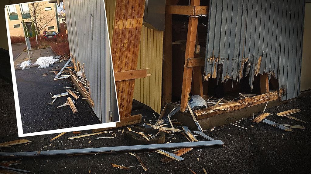 Auto törmäsi seinään Vantaalla viime yönä.