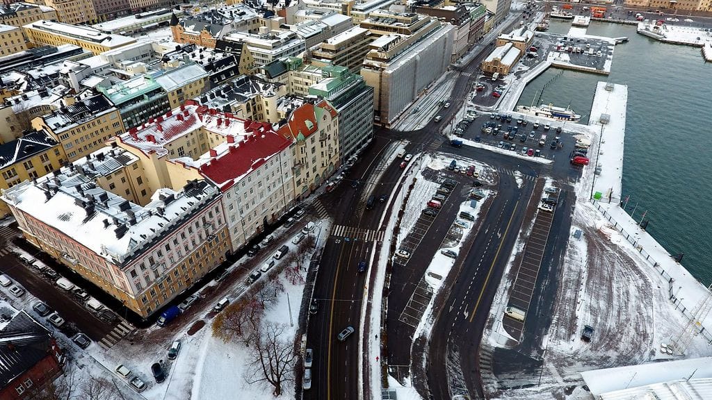 Guggenheim-museolle varattu tontti Etelärannassa Helsingissä.