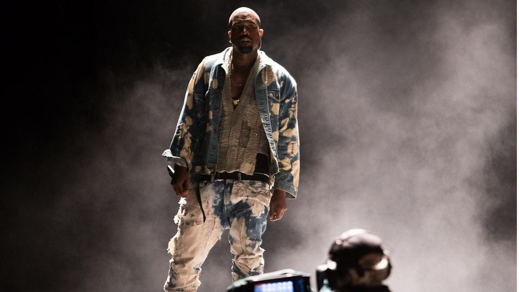 Kanye West esiintyi Glastonburyn festivaaleilla Englannissa 27. kesäkuuta 2015.