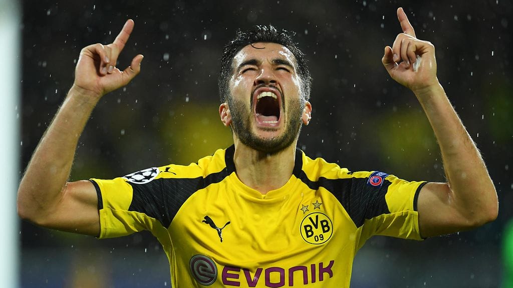 Dortmundin Nuri Sahin osui avausjaksolla.