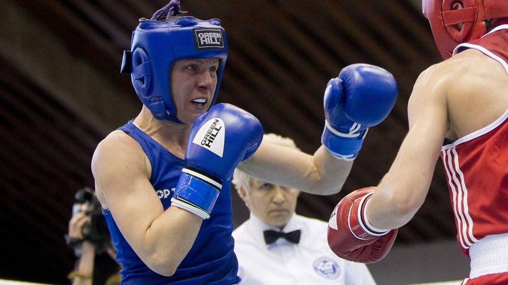 Mira Potkonen EM-kehässä.